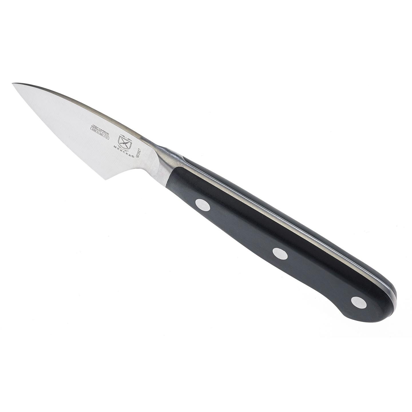 Mercer Cutlery Renaissance 7 Santoku Graton Knife, Black Delrin Handles -  KnifeCenter - M23590