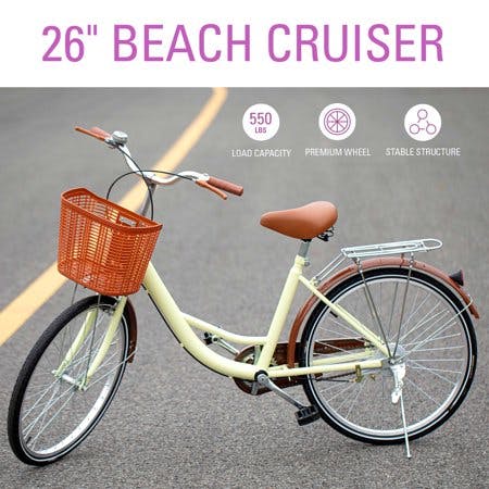beach cruiser bike 26