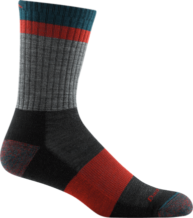 Darn Tough Men's Heady Stripe Micro Crew Lightweight Hiking Socks with Cushion