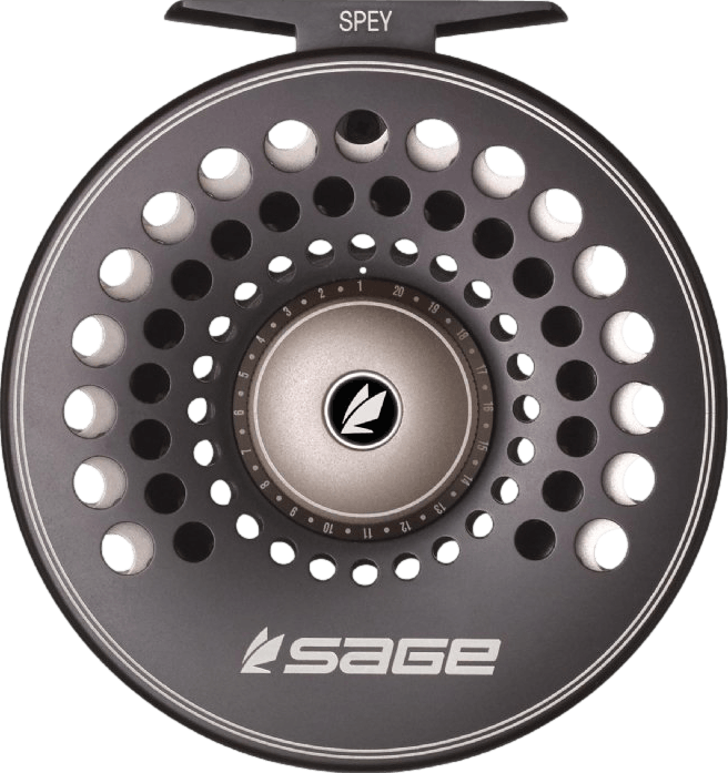 Sage Spey Fly Reel · 7 - 9 wt. · Stealth / Silver