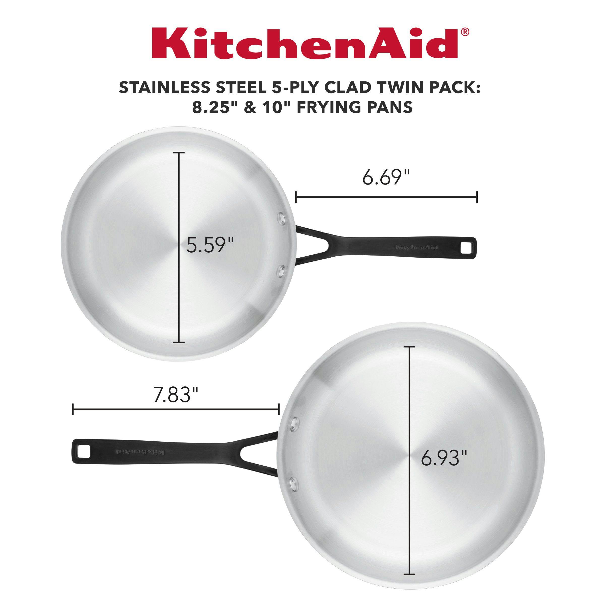KitchenAid 5-Ply Clad Stainless Steel Nonstick Induction Frying