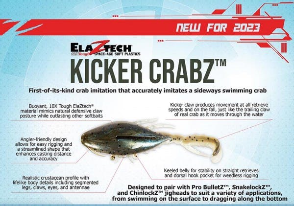 Z-Man Kicker Crabz · 3 1/2 in · The Deal · 3 pk.
