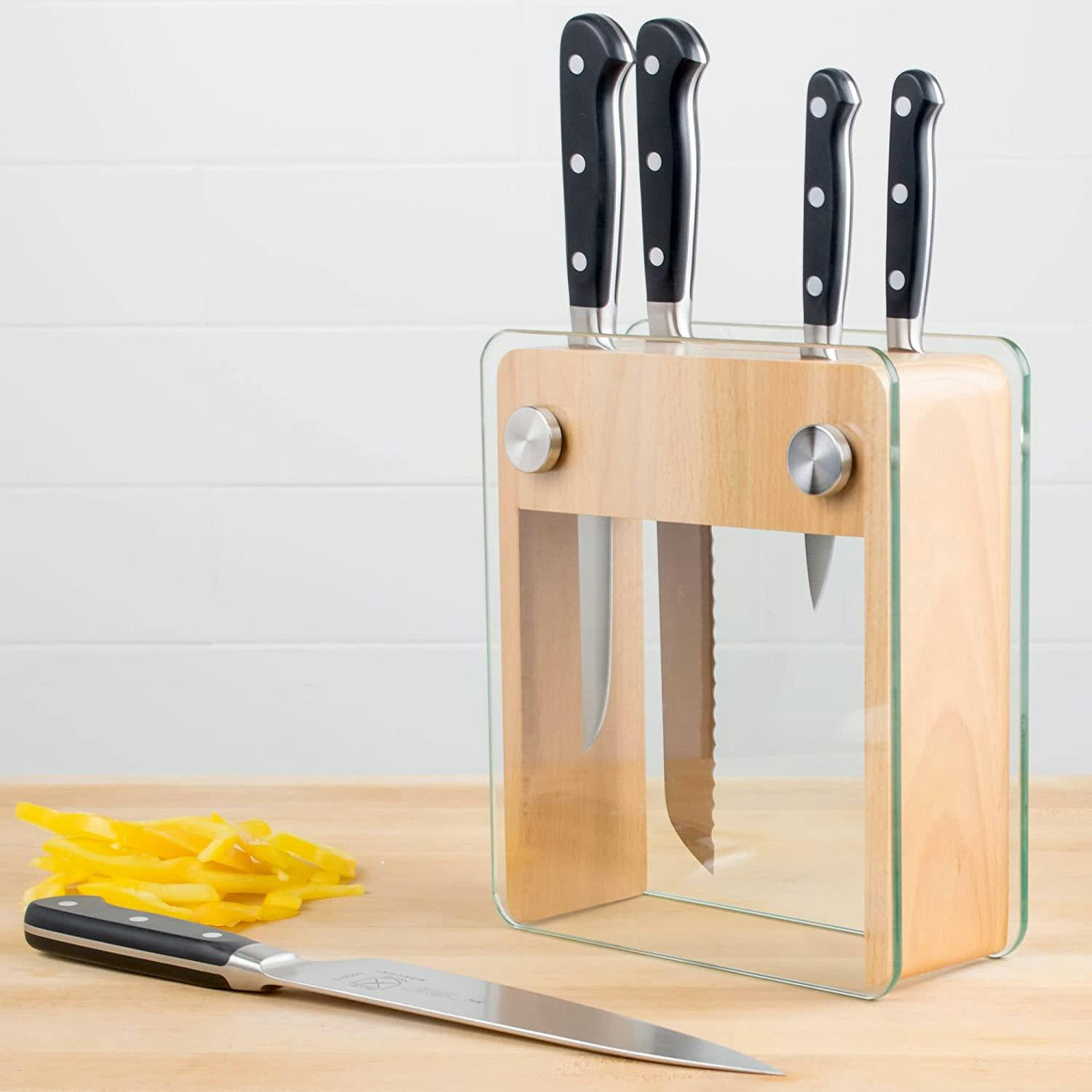 Mercer Culinary Zum 6pc Forged Stainless Steel Knife Block Set w