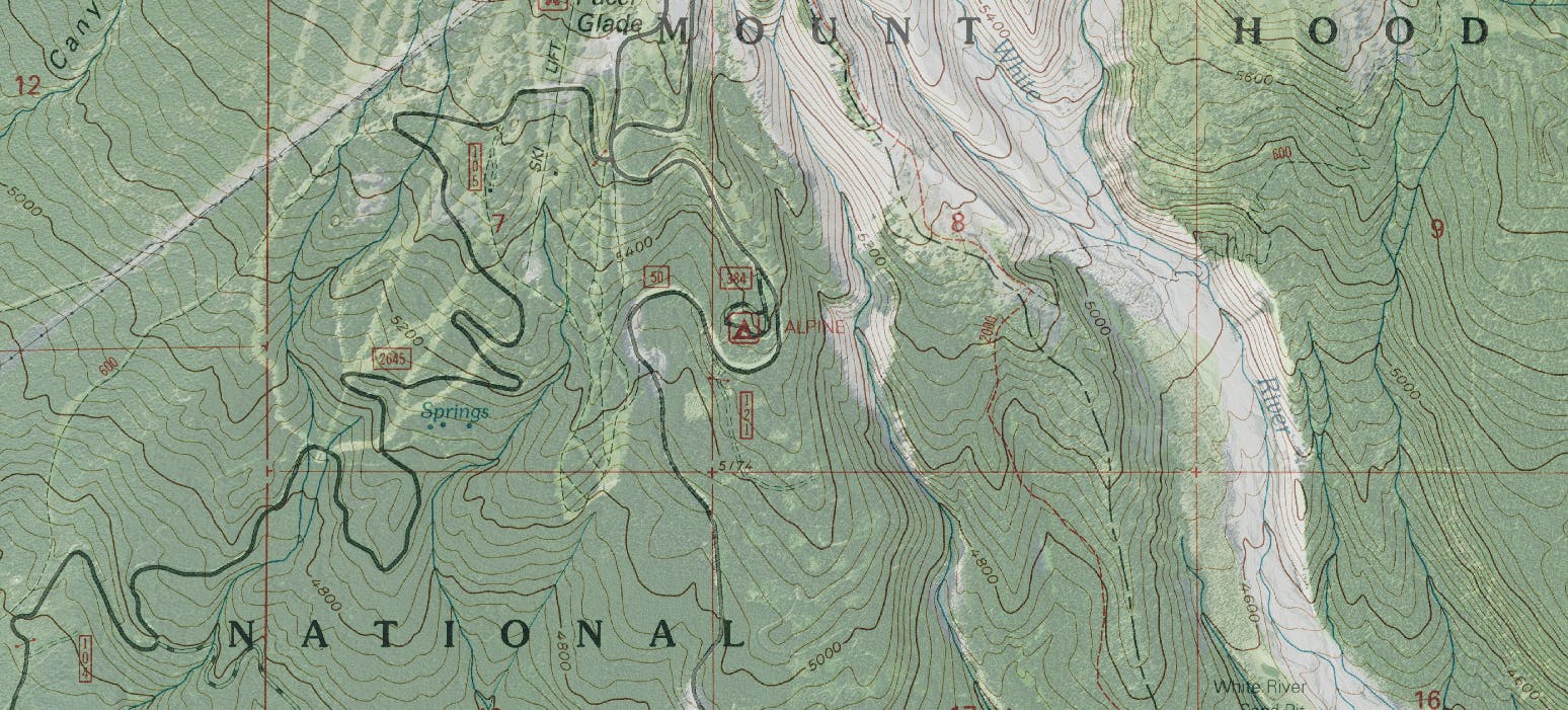 Screenshot from CalTopo, a free mapping software that shows you the location, elevation, and distance of trails. 