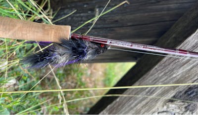 Close up of the Sage Igniter 790-4 fly rod. 