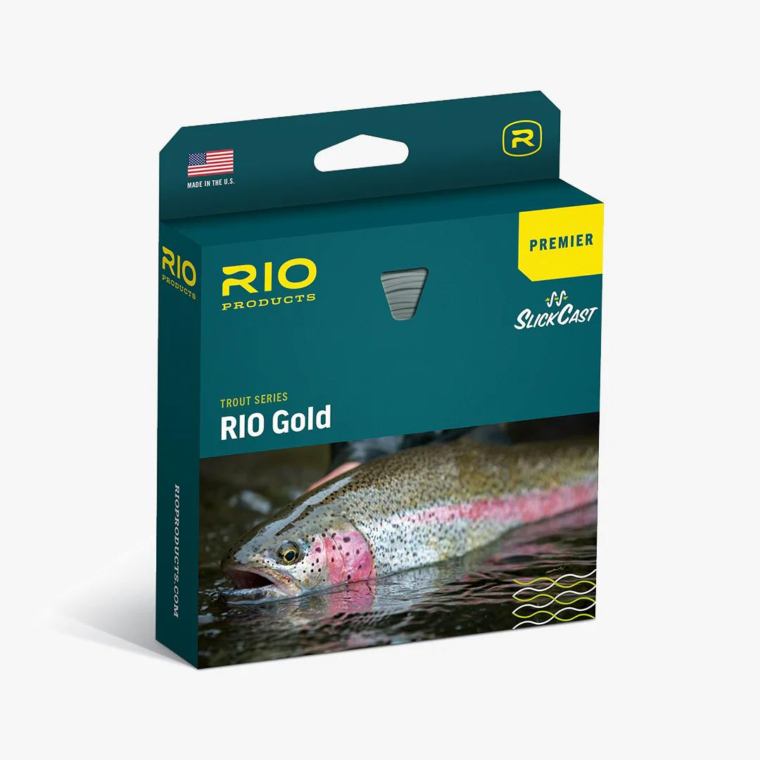 Rio Freshwater Trout Series Premier Rio Gold Fly Line · WF · 7wt · Floating · Moss - Gold