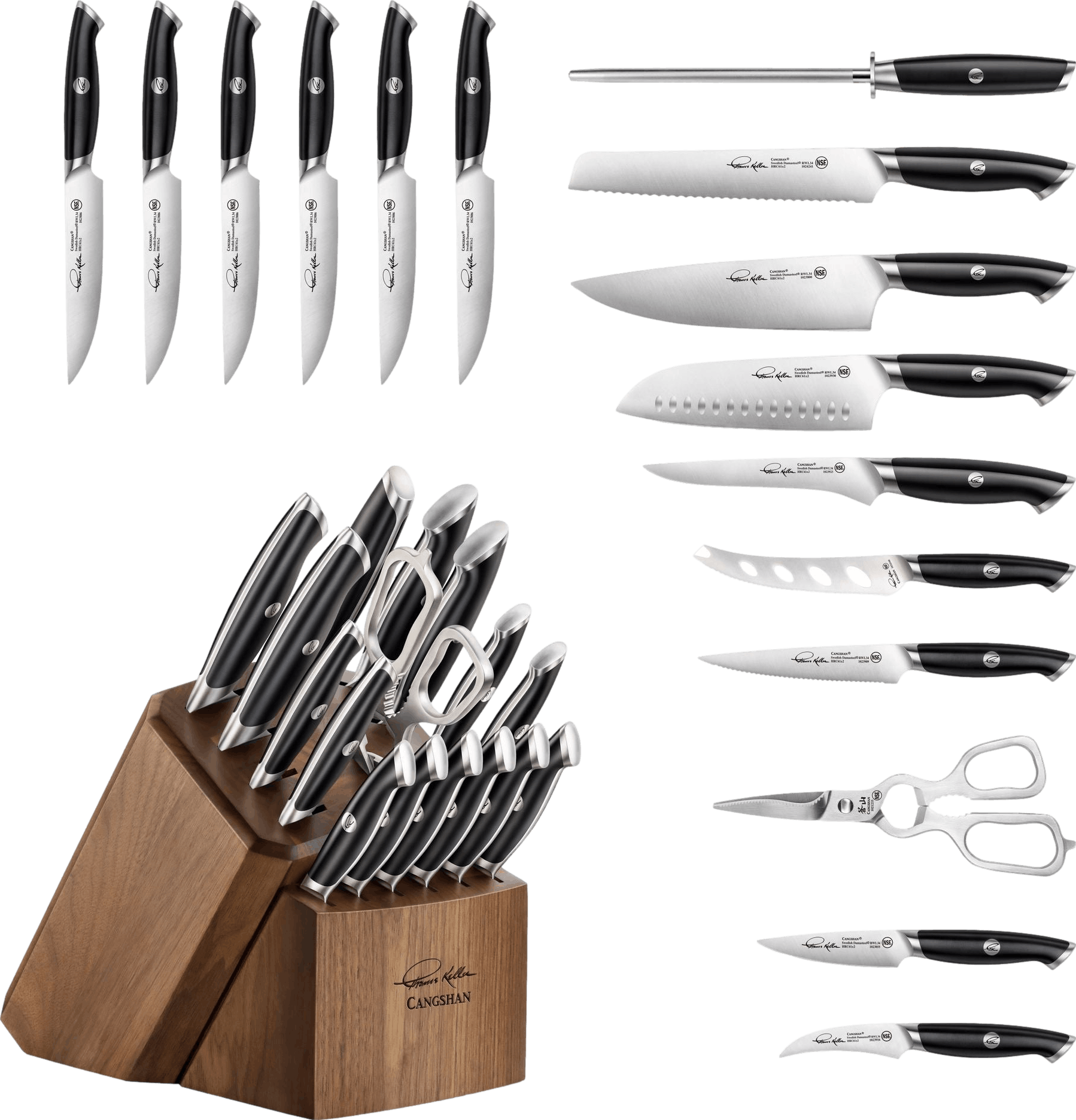 Thomas Keller Signature Collection by Cangshan - 17-Piece Knife