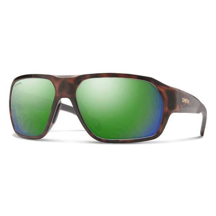 Smith Deckboss Sunglasses · Matte Tortoise/Chromapop Polarized Green Mirror