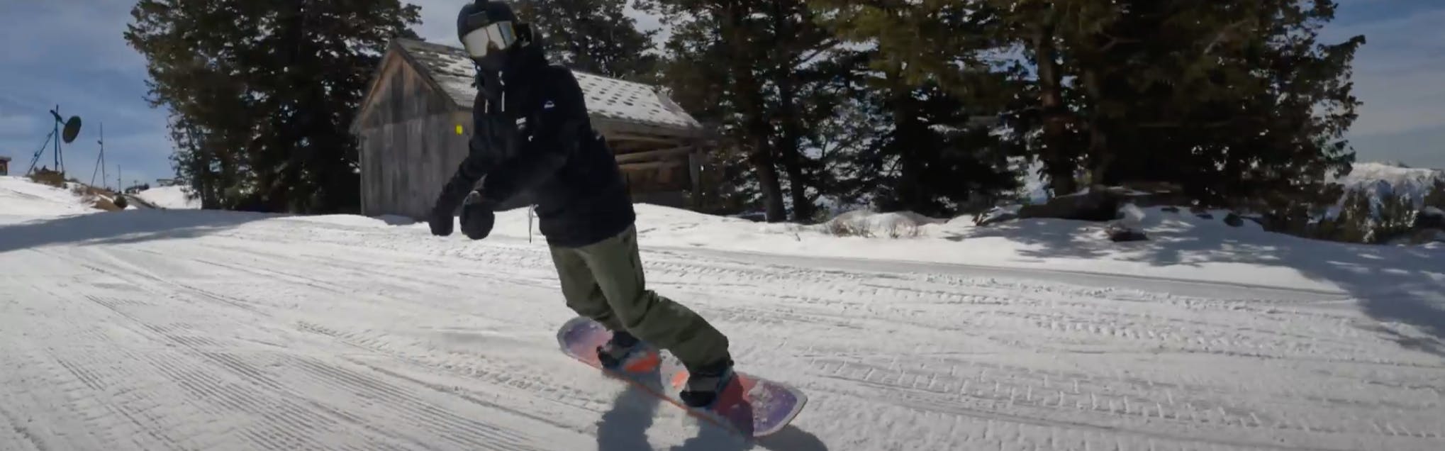 Snowboard Expert Everett Pelkey riding the 2023 Bataleon Evil Twin snowboard