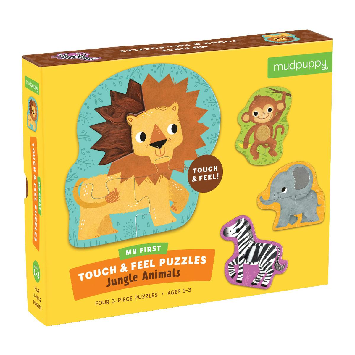 Chronicle Books Puzzle My First Touch and Feel Jungle Animals