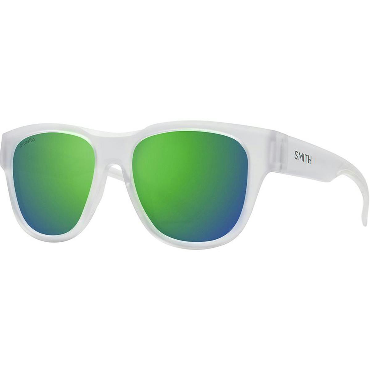 Smith Rounder ChromaPop Sunglasses · Matte Crystal Chromapop Green Mirror