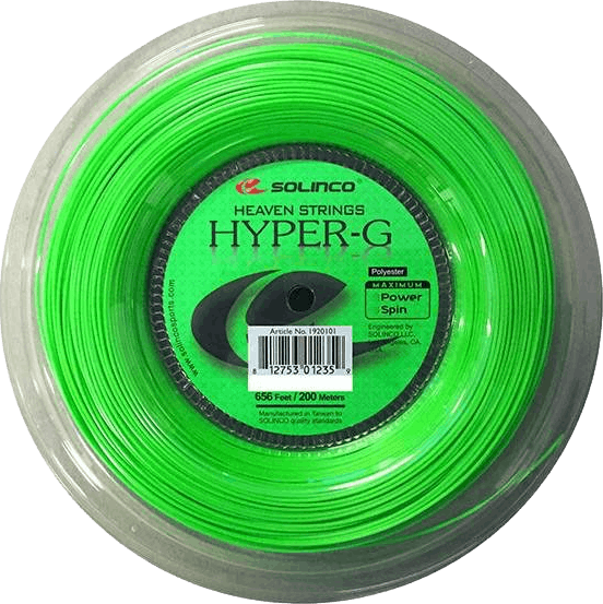 Solinco Hyper-G String Reel · 19g · Lime Green