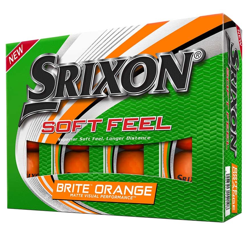Srixon Soft Feel 12 Brite Golf Balls 1 Dozen · Orange