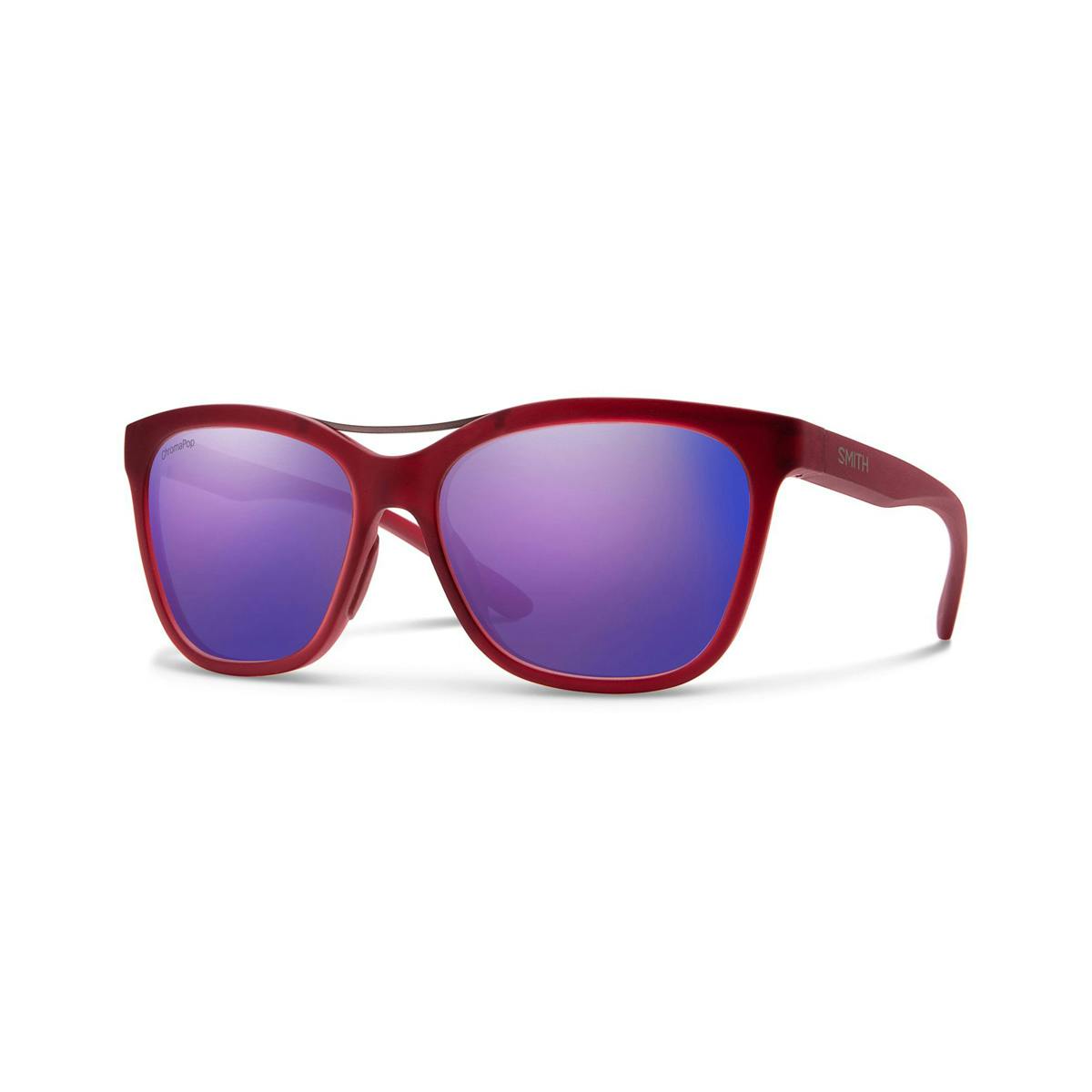 Smith Cavalier ChromaPop Sunglasses · Matte Crystal ChromaPop Violet Mirror
