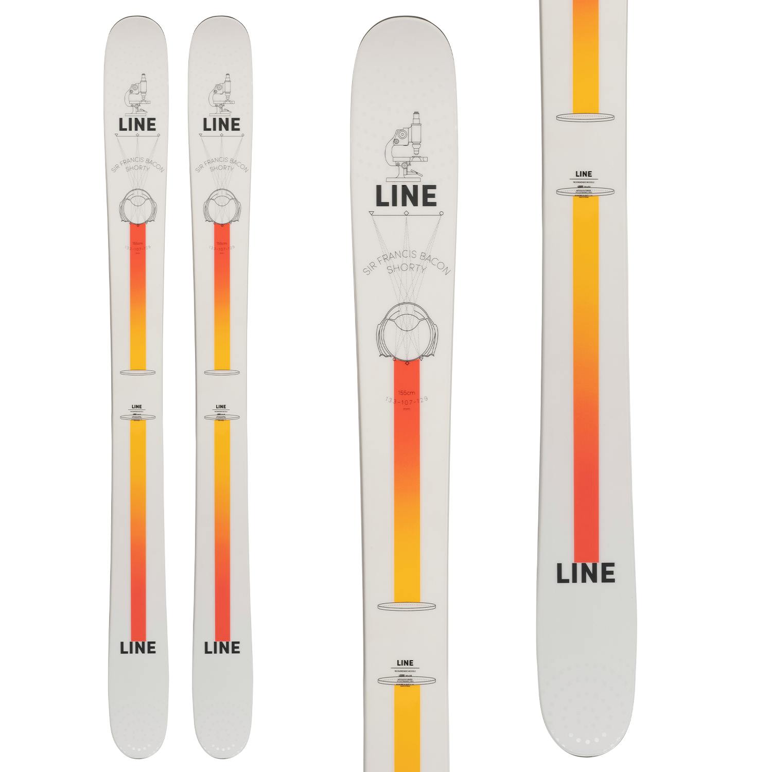 Line Sir Francis Bacon Shorty Skis · Boys' · 2022