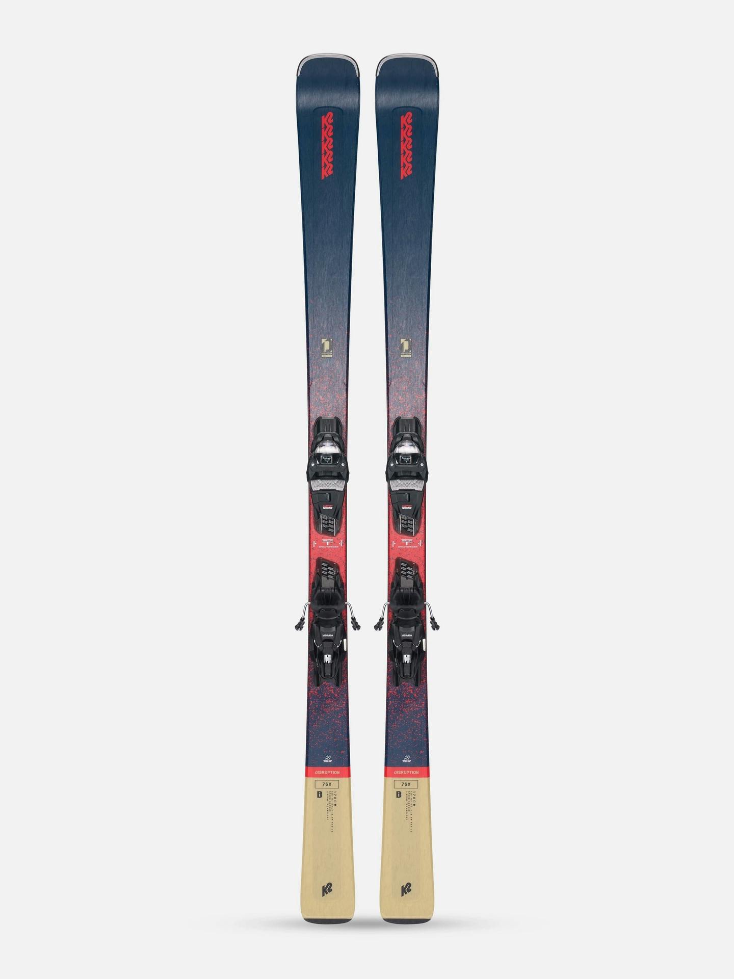 K2 Disruption 76X + M3 10 Compact Quikclik Skis · 2023