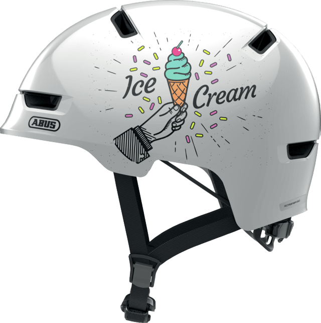 Abus Scraper 3.0 Kid Helmet · Shiny White Ice Cream · M