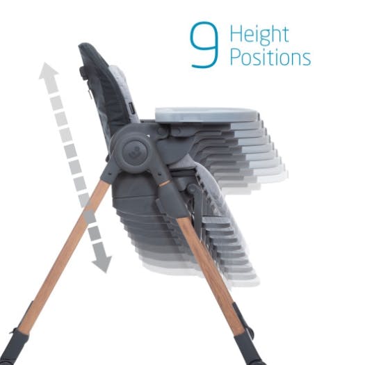 Maxi-Cosi 6-in-1 Minla Adjustable High Chair · Essential Graphite