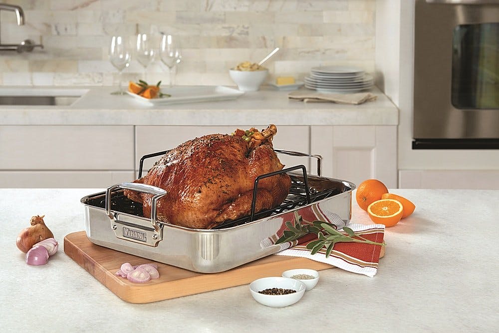 All-Clad Non Stick Roasting Pan with Rack - 16 x 13