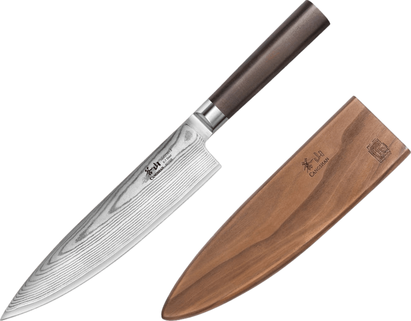 WAK 8'' Chef Knife Kitchen Tool 67 Layers Damascus Steel Full Tang