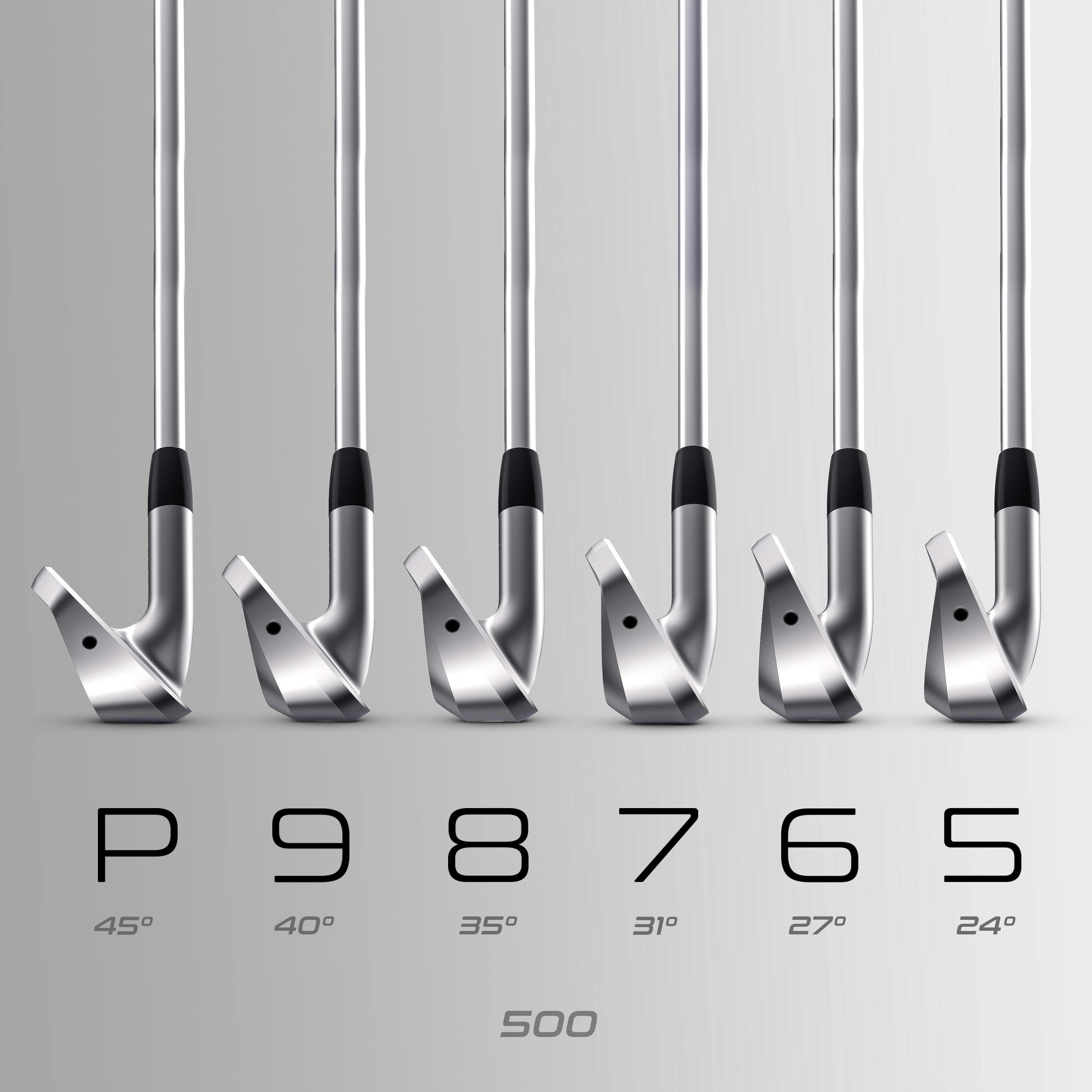 Inesis 500 Iron Set · Right Handed · Size 2 - Mid Speed · Graphite · Regular · 5__PW