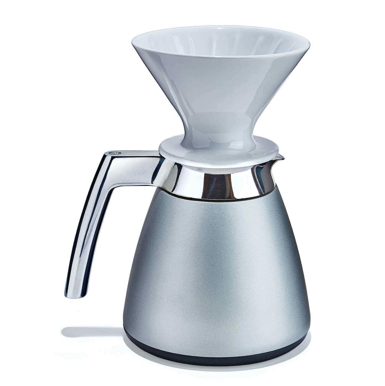 Ratio Eight Thermal Carafe & Dripper - Bright SIlver