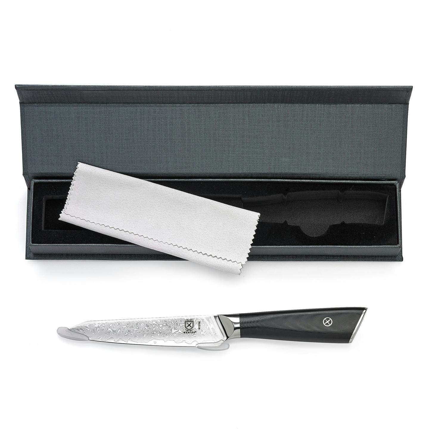 Mercer Culinary M13790 Premium Grade Super Steel, 5" Utility Knife, G10 Handle