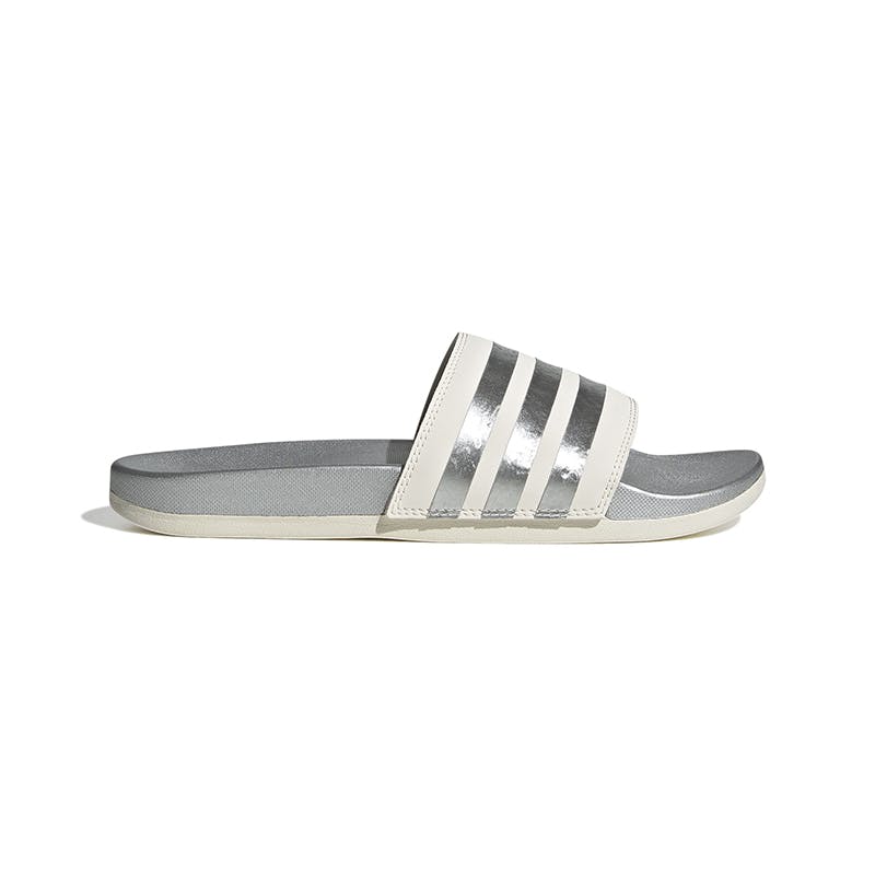 adidas Adilette Comfort (W) (White/Silver)