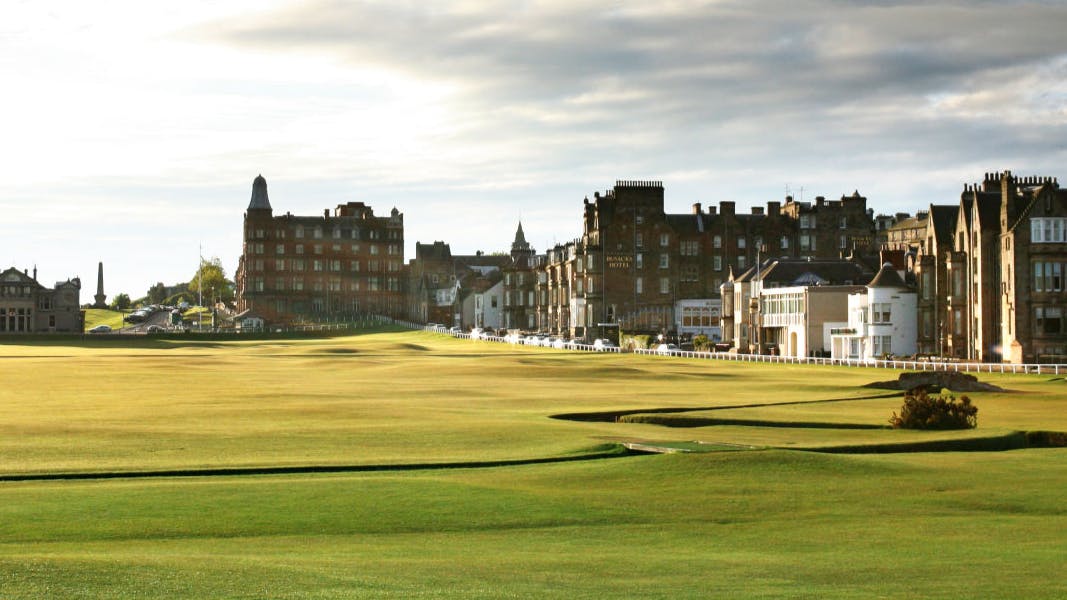 The Old Course at St. Andrews. 