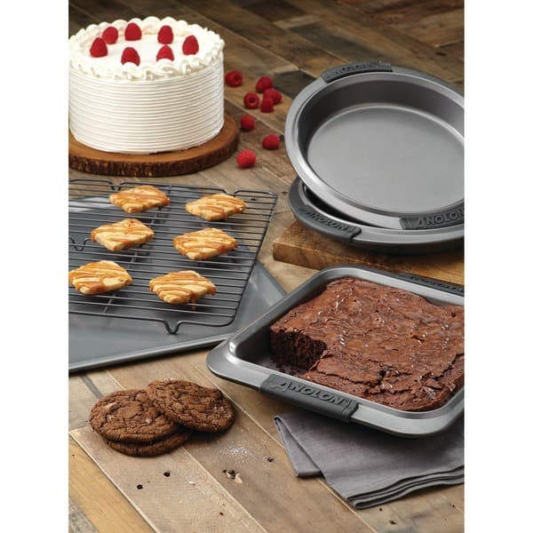 Anolon Advanced Nonstick Bakeware Set with Silicone Grips, 5-Piece