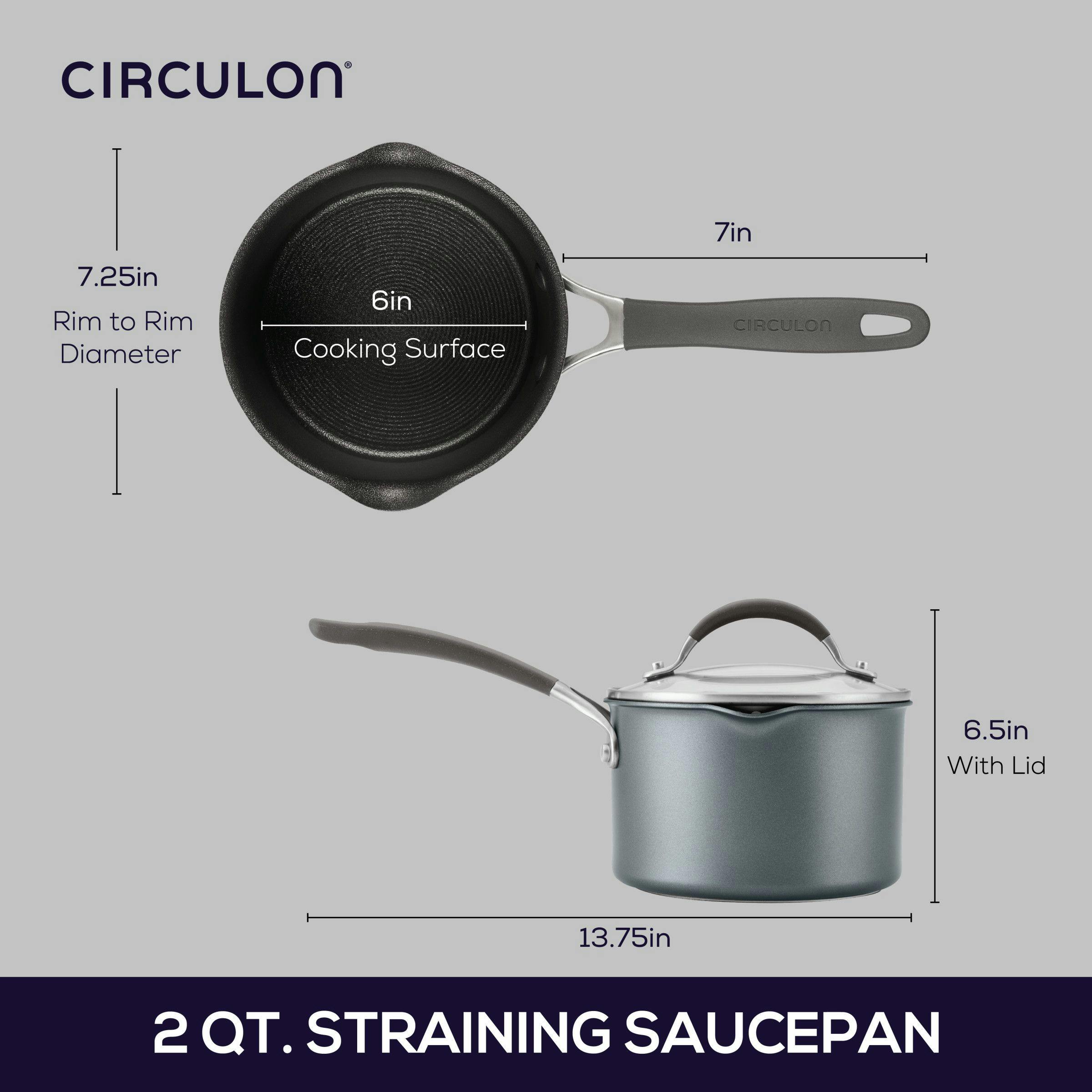 Circulon A1 Series with ScratchDefense Technology Nonstick Induction Cookware/Pots and Pans Set, 10 Piece - Graphite