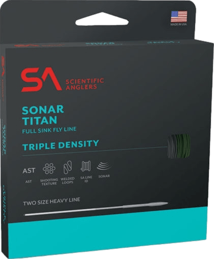 Scientific Anglers Sonar Titan 3D Sink 3 - Sink 5 - Sink 7 Fly Line · Shooting · 8 wt · Sinking · Olive - Charcoal - Black