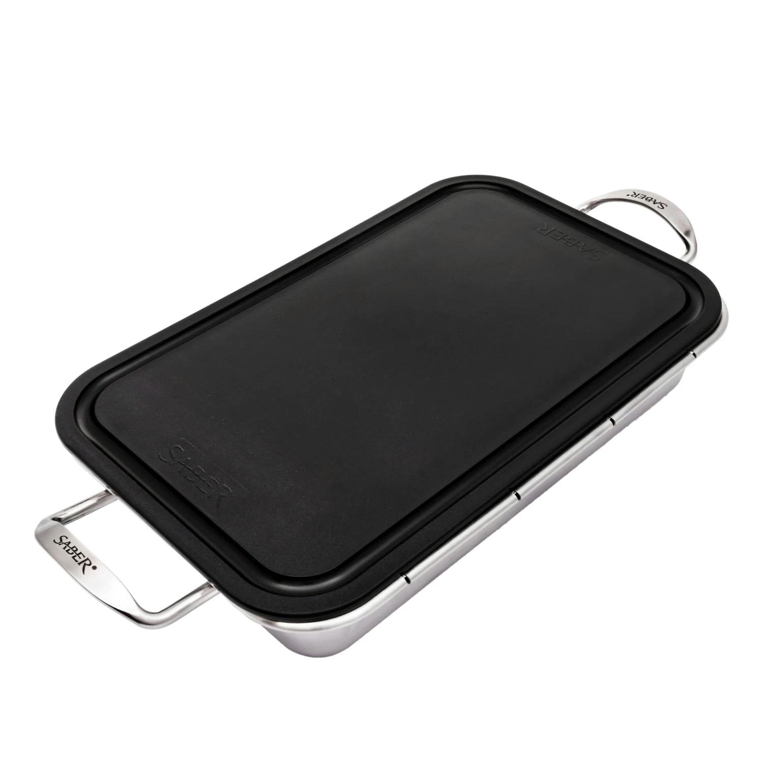 Saber Stainless Steel Roasting Pan with Cutting Board