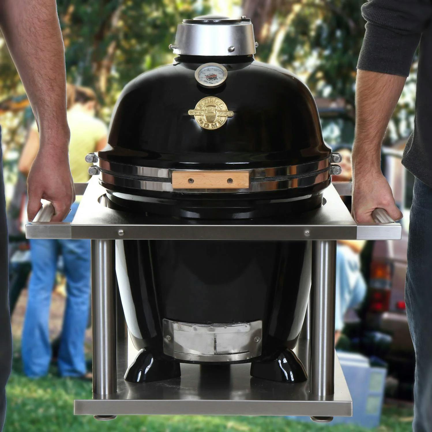 BBQGuys Signature Kamagater Portable Tailgating Kamado Carrier for 16 in. Grills