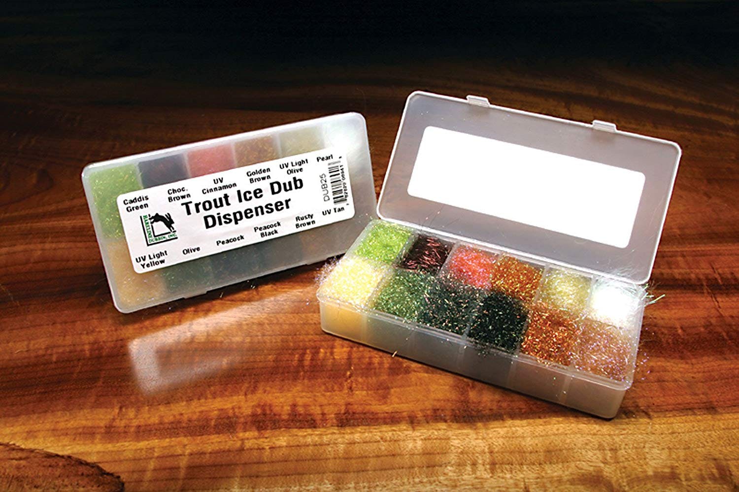 Hareline Trout Ice Dub - Multi Color Assortment w/ Dispenser