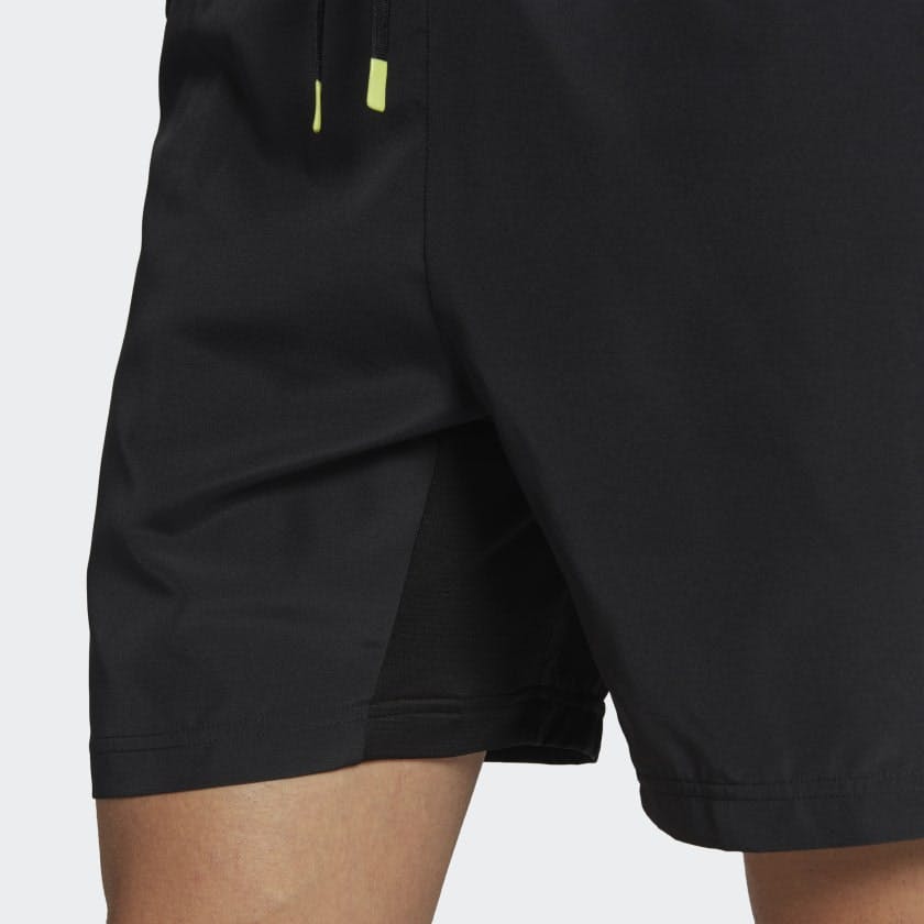 Adidas Paris HEAT.RDY Two-in-One 7in Black Men's Tennis Shorts