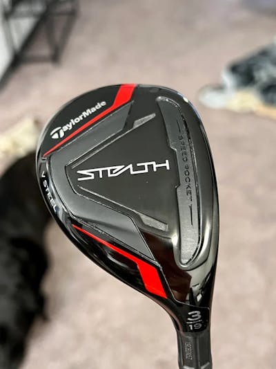 Head of the TaylorMade Stealth 2 Rescue Hybrid. 