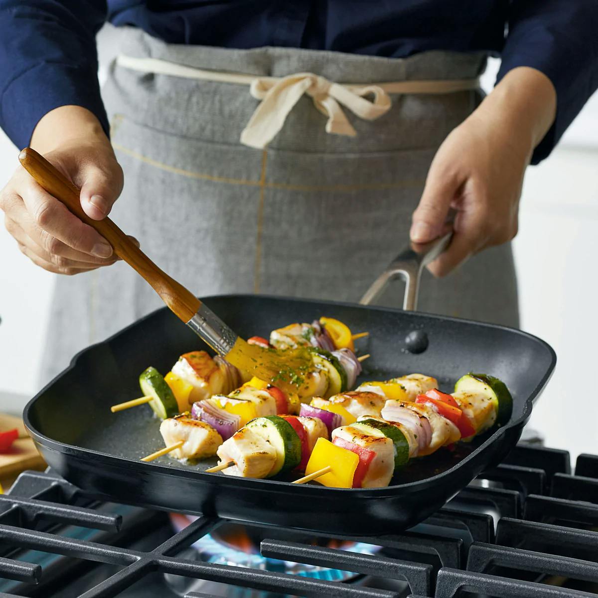 Cast Iron Pan Induction, Cast Iron Square Grill Pan