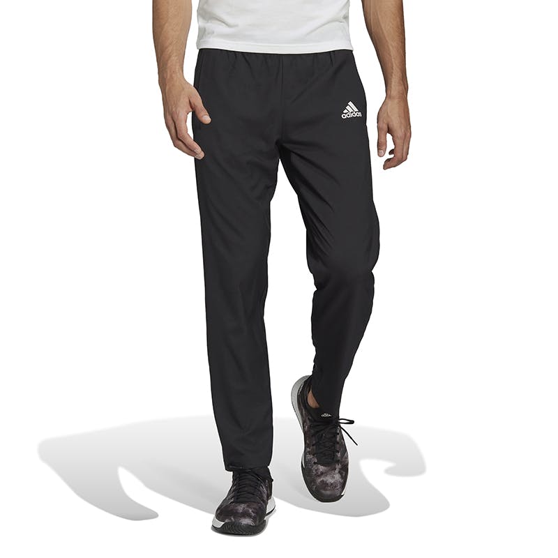 adidas Stretch Woven Tennis Pant (M) (Black)