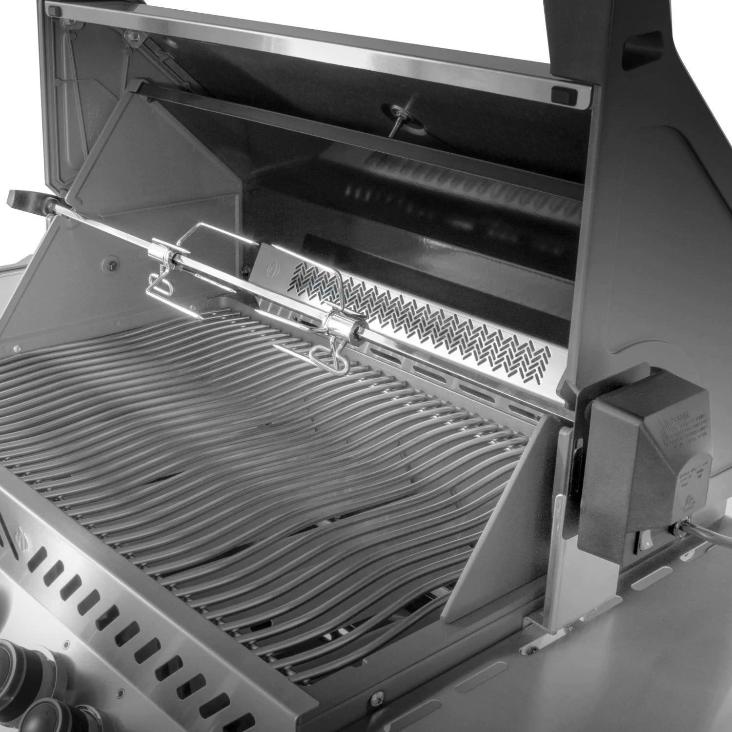 Napoleon Prestige 500 Built-in Gas Grill with Infrared Rear Burner and Rotisserie Kit · Natural Gas