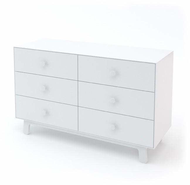 Oeuf Sparrow 6 Drawer Dresser · Walnut/White