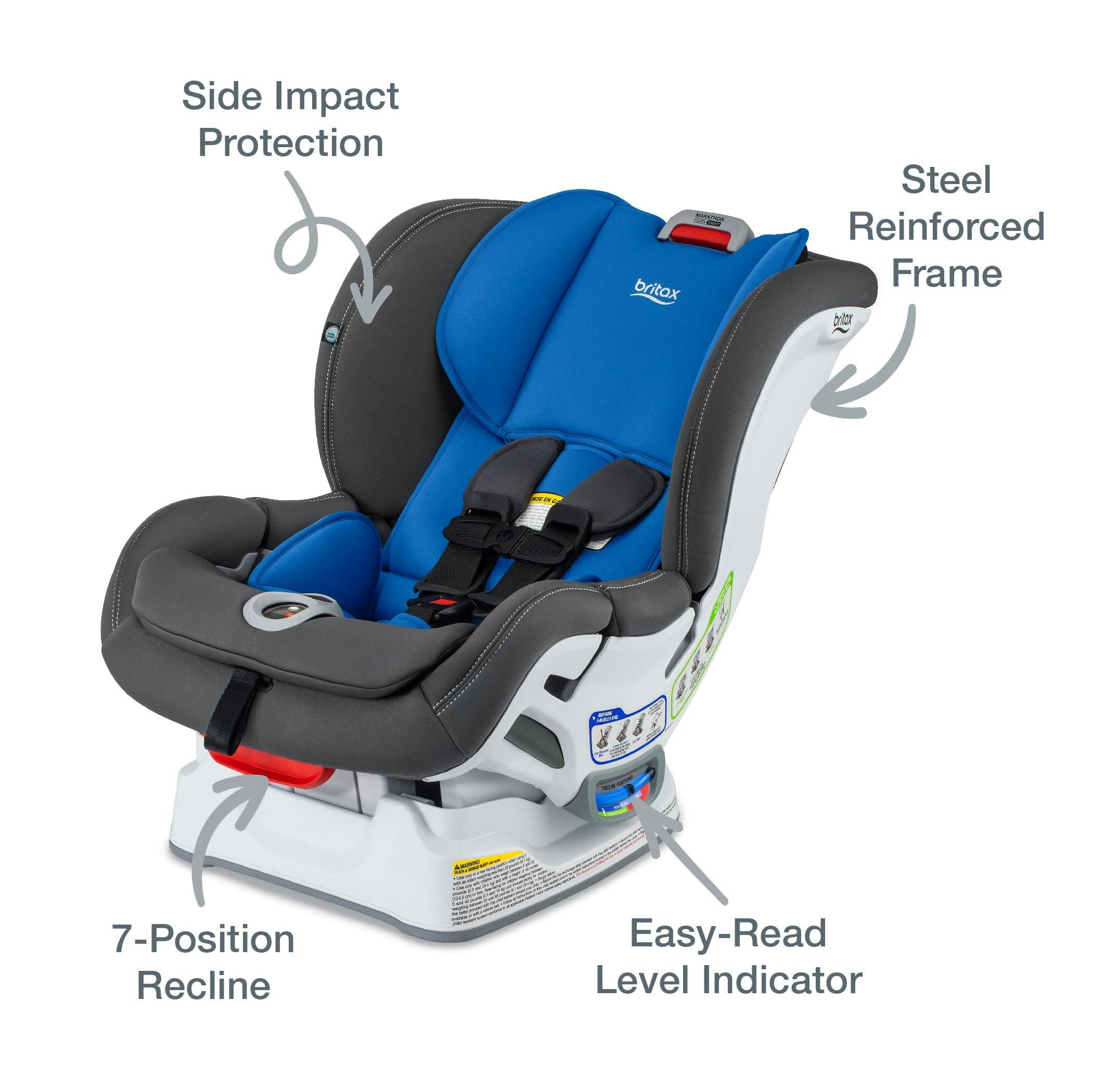 Britax Marathon ClickTight Convertible Car Seat Safewash · Mod Blue
