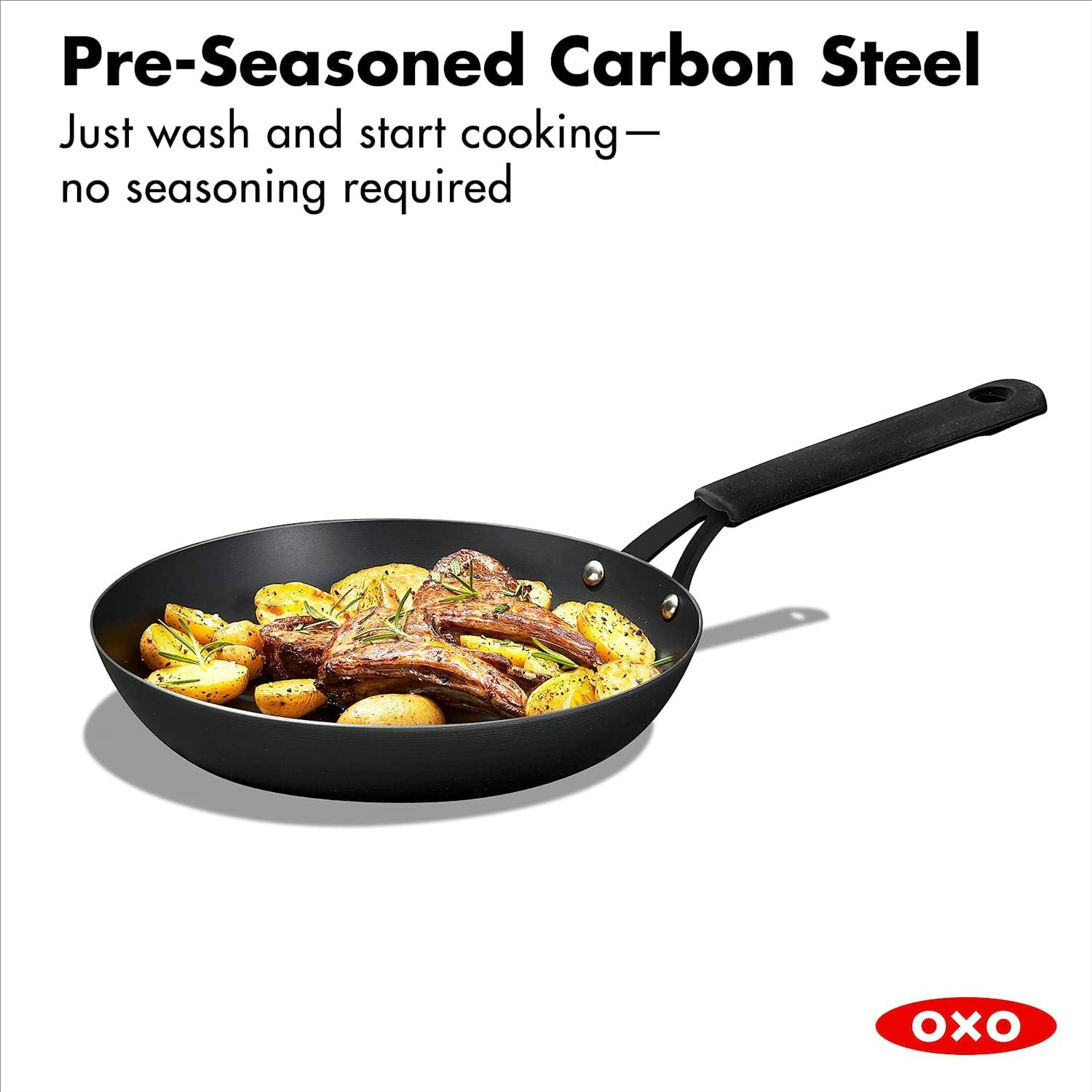 OXO Obsidian Carbon Steel Frypan, 12-inch