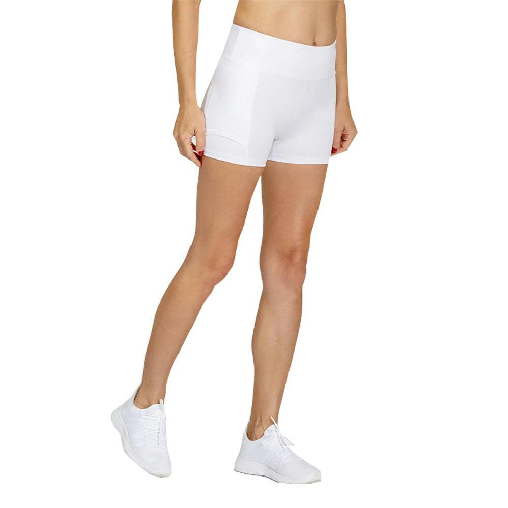 Tail Antonia 3.5in Womens Tennis Compression Shorts, CHALK 120 / S