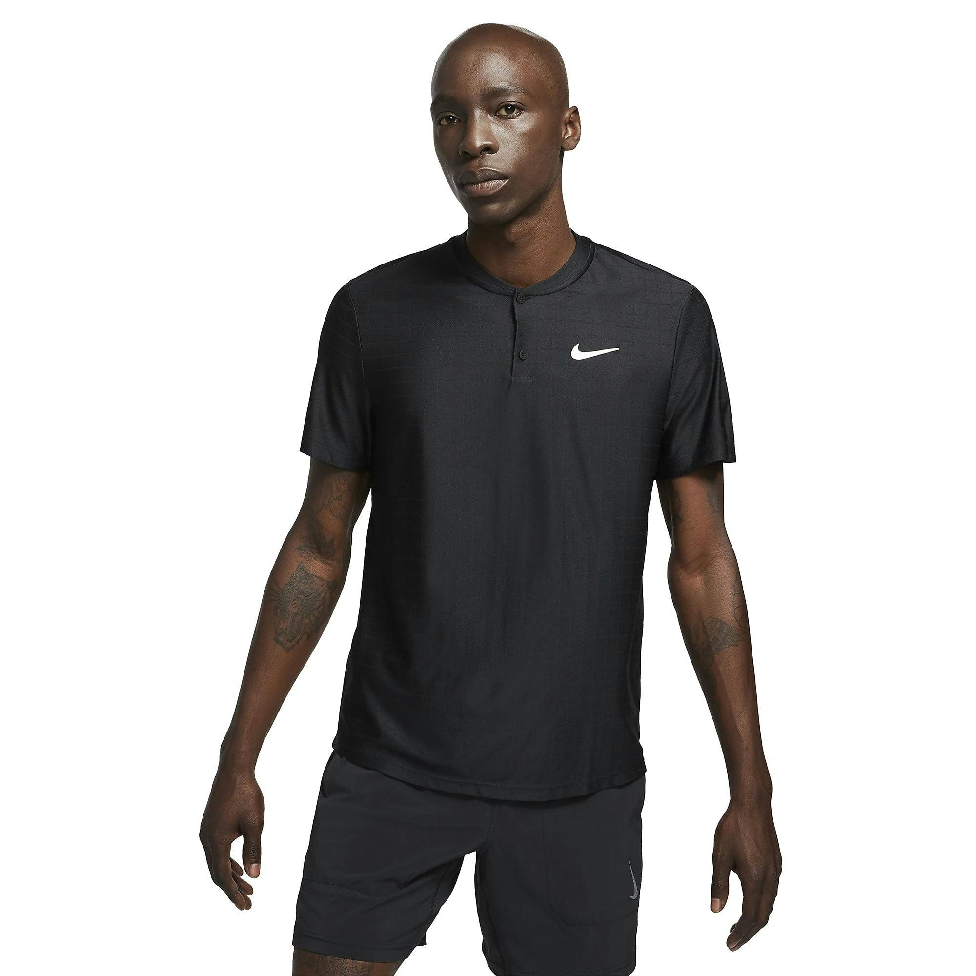 NikeCout Dri-FIT Advantage Mens Tennis Polo - ALUMINUM 468 / S