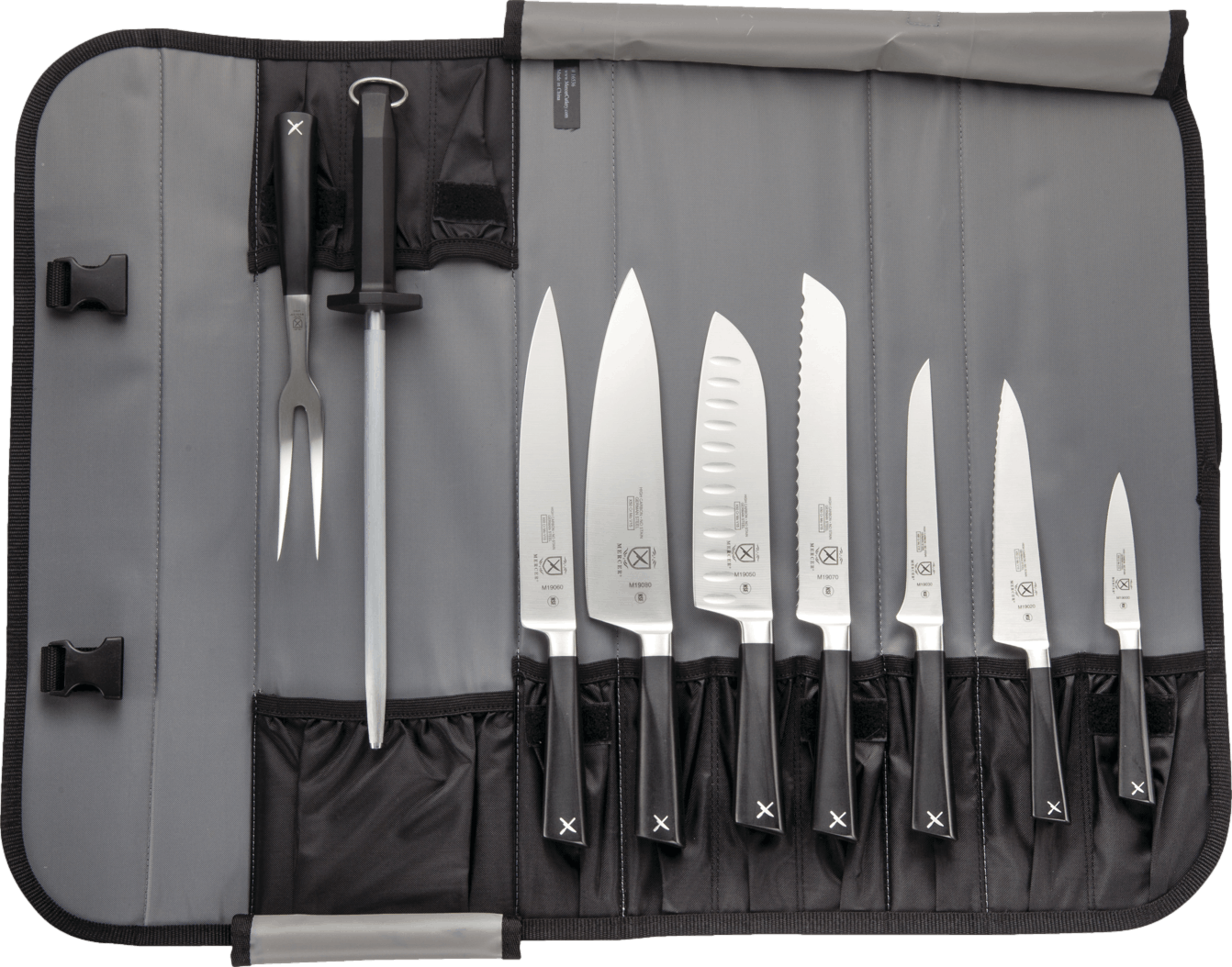 Wusthof Gourmet Set Chef Knives and Roll Case