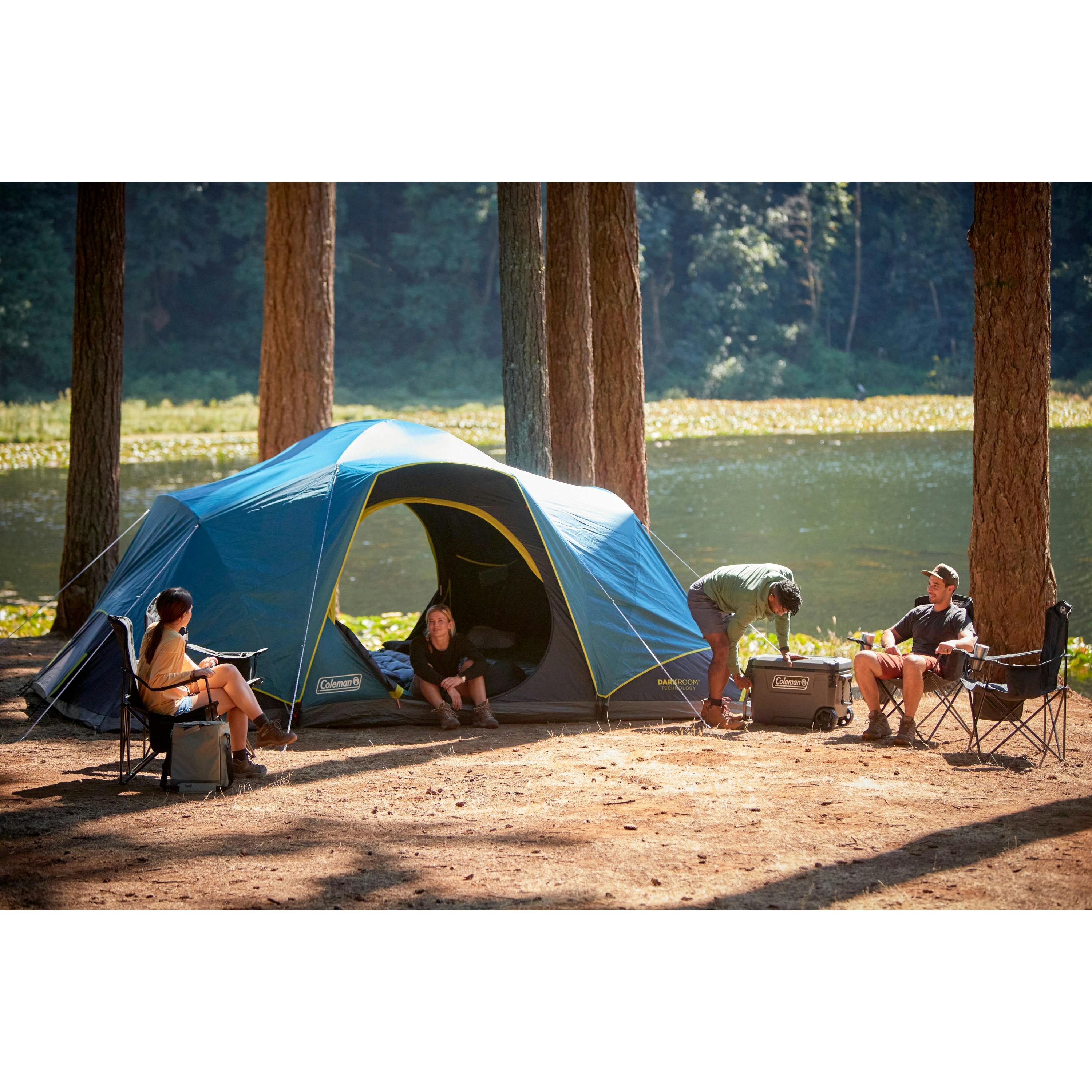 Coleman Skydome™ XL 10 Person Camping Tent with Dark Room Technology