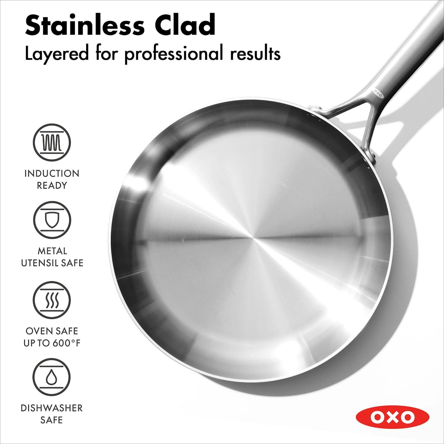 OXO Tri-Ply Stainless Mira Series Frypan