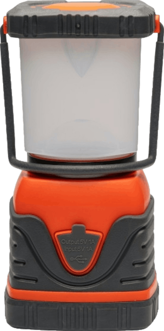 SOL Camp Lantern Recharge With Power Bank - Orange/Grey