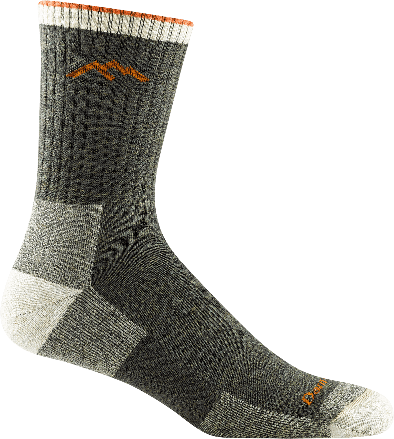 Darn Tough Men's Oatmeal Hiker Micro Crew Cushion Socks